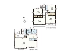 【間取り図】 H号棟 4LDK+カースペース2台可