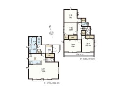【間取り図】 L号棟 4LDK+SIC+カースペース2台可