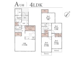 【間取り図】
4LDK+Pantry+カースペース
