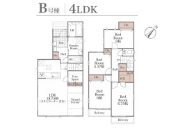 【間取り図】
4LDK+WIC+カースペース