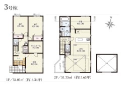 【間取り図】
2LDK+2S
