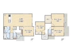 【1号地 参考プラン】
Plan:4LDK+WIC+カースペース
建物参考価格:1203万円
建物面積:102㎡