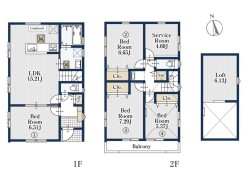 【参考プラン】
建物参考価格:1540万円/建物面積:101.85㎡