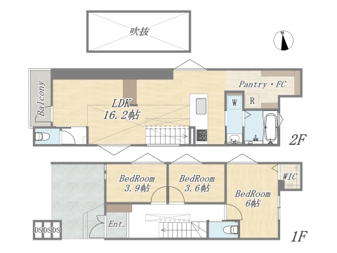 【参考プラン:C号地】建物参考価格:2200万円|建物面積:80.49㎡
