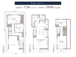 4号地 【参考プラン】
建物参考価格:2530万円/建物面積:124.93㎡