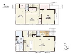 2号棟 【間取り図】
2SLDK+WIC
