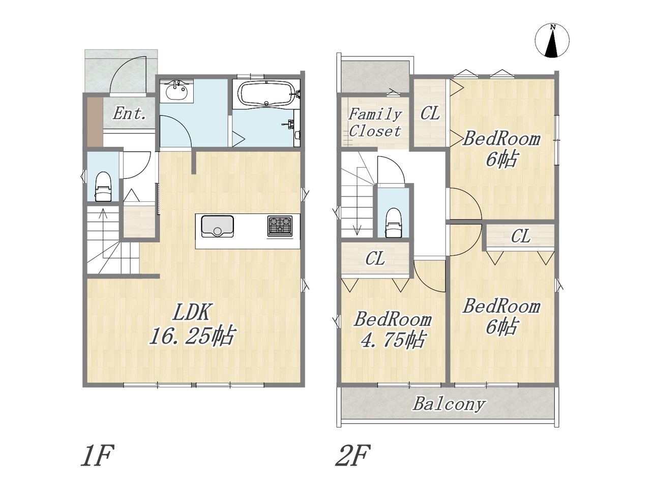 【参考プラン】Plan:3LDK+FC|建物参考価格:2000万円