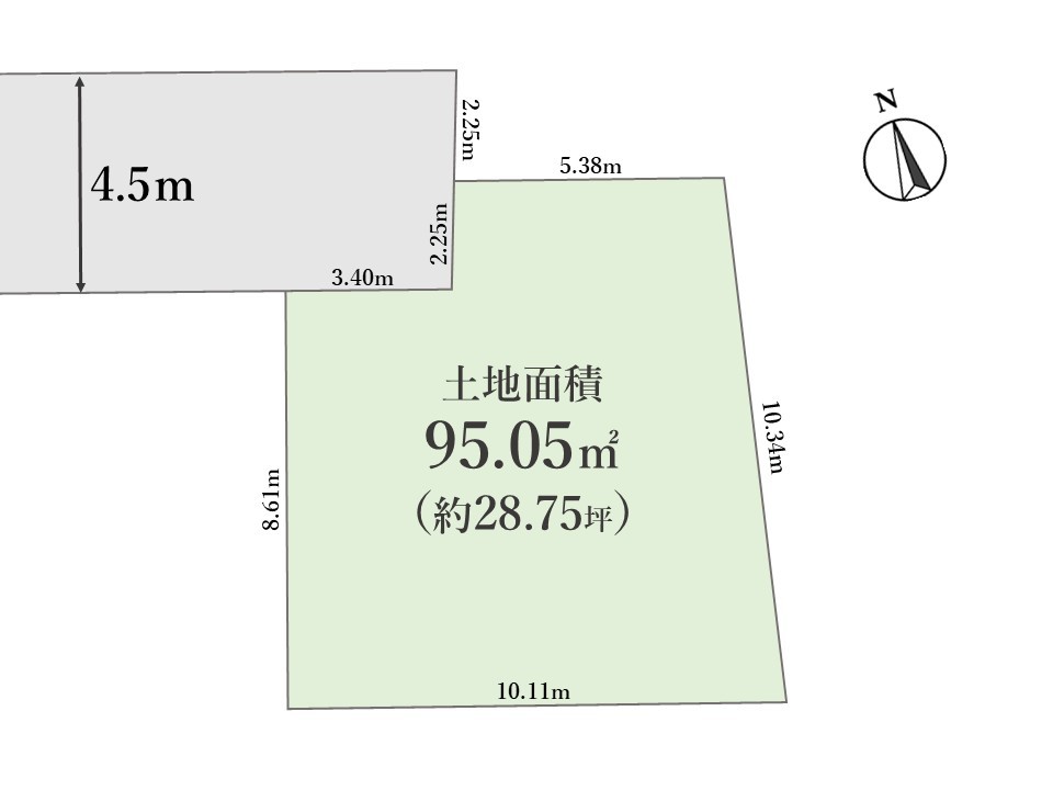 調布市布田6丁目 建築条件なし売地 全1区画 メインイメージ1